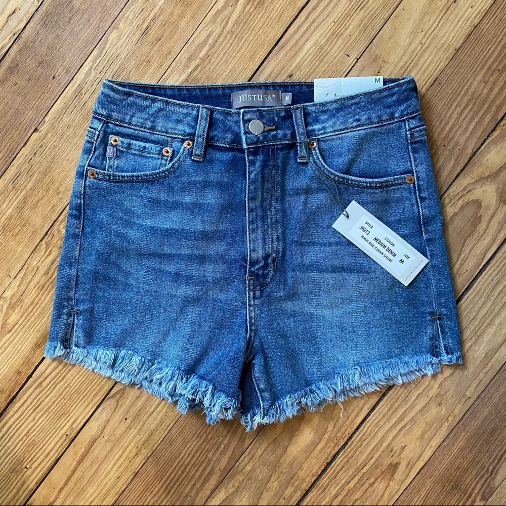 NWT Just USA Shorts JH213 Medium Wash